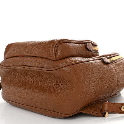 Prada Vitello Daino Zip Backpack Cuoio 9 of 13