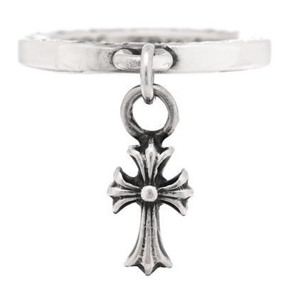 Chrome Hearts Sterling Silver Cross Charm Ring 50 5.25 1 of 5