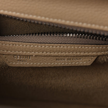 Celine Drummed Calfskin Micro Luggage Dune 6 of 8