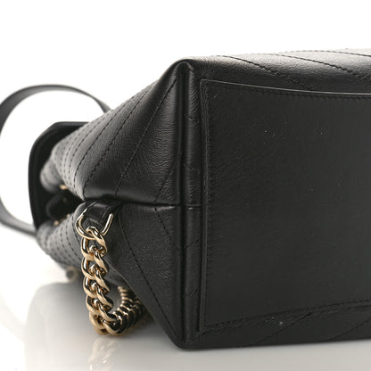 Chanel Grained Calfskin Chevron Stitched Backpack Black 8 of 9