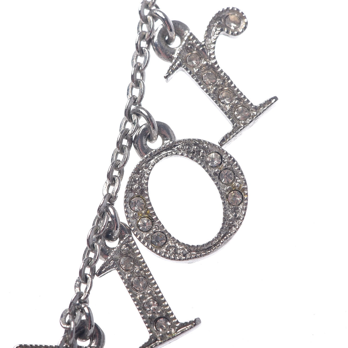 Metal Logo Necklace Silver