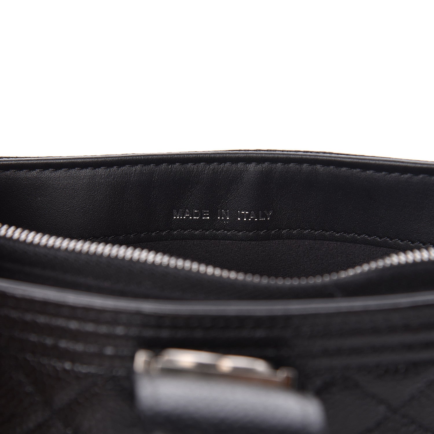 Chanel Caviar Quilted Mini Boy Phone Holder Clutch Black 7 of 9