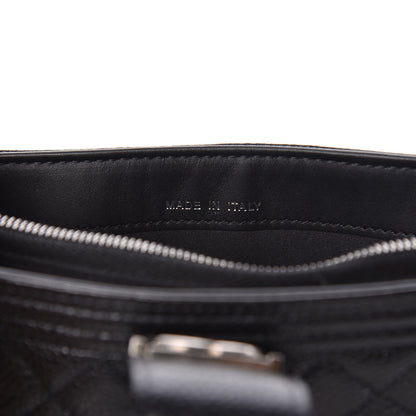 Chanel Caviar Quilted Mini Boy Phone Holder Clutch Black 7 of 9