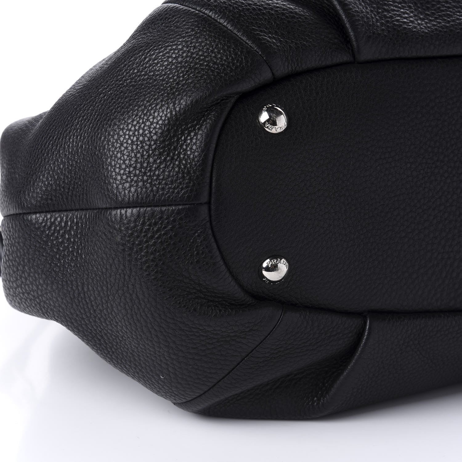Prada Vitello Daino Shoulder Bag Black 7 of 11