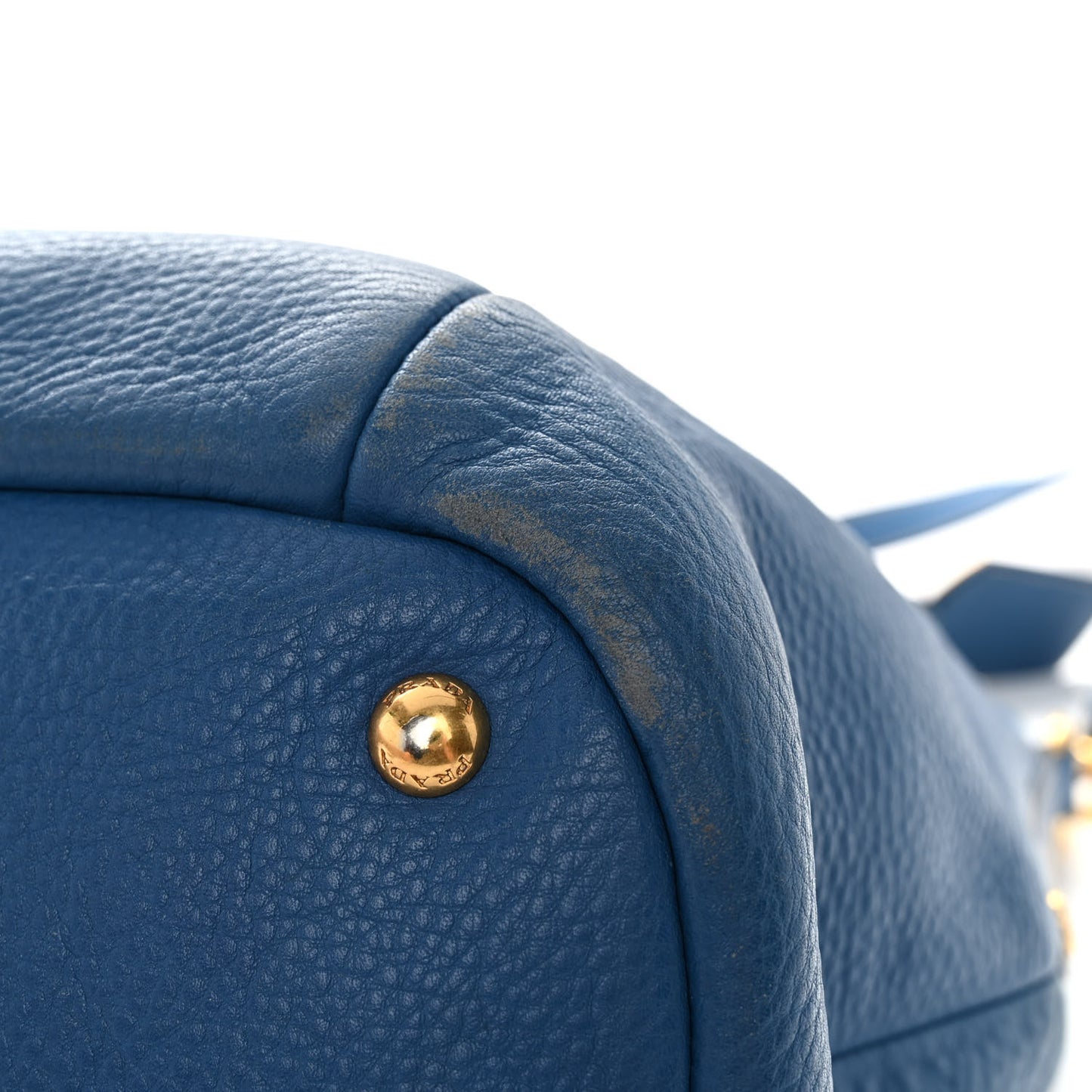 Vitello Daino Shopping Tote Cobalto