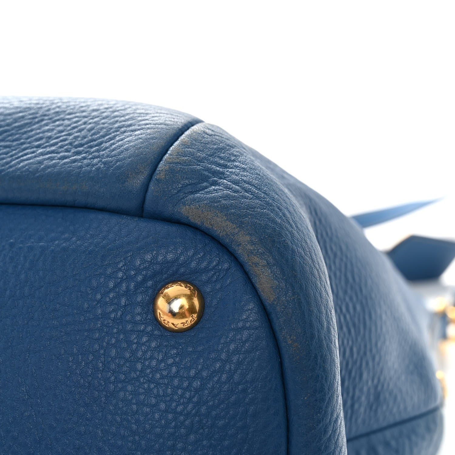 Prada Vitello Daino Shopping Tote Cobalto 13 of 14