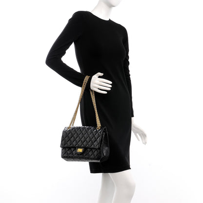 Chanel Aged Calfskin Quilted 2.55 Reissue 226 Flap Black 3 of 10