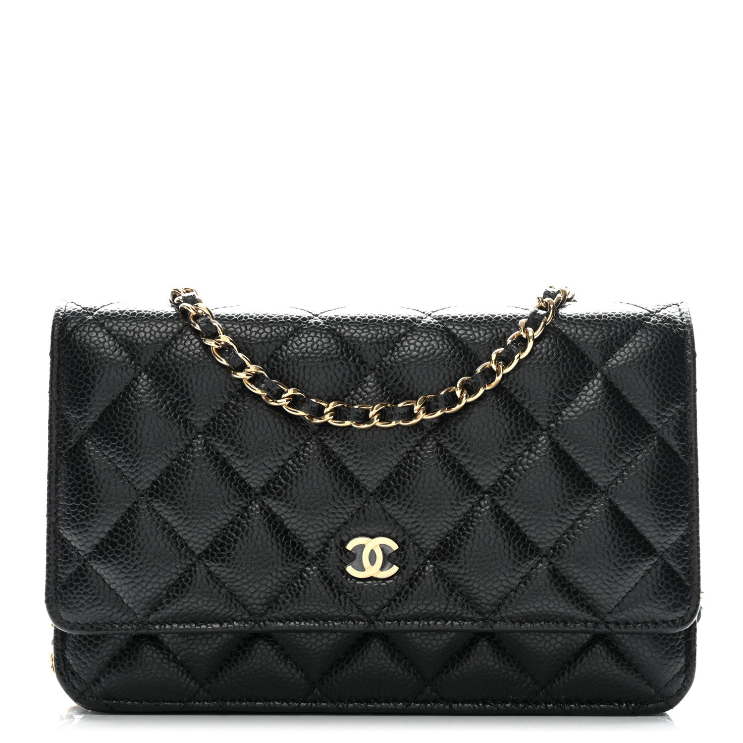 Chanel Caviar Quilted Wallet On Chain WOC Black 1 of 12
