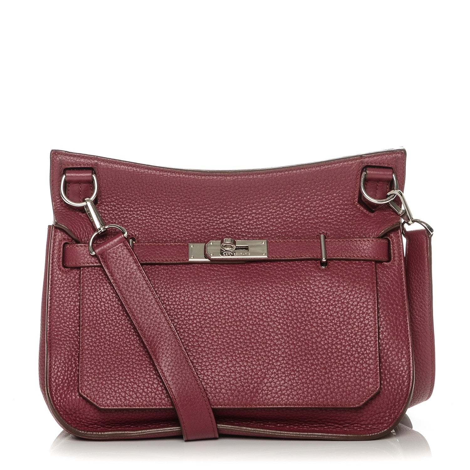 Hermes Taurillon Clemence Jypsiere 28 Rubis 1 of 7
