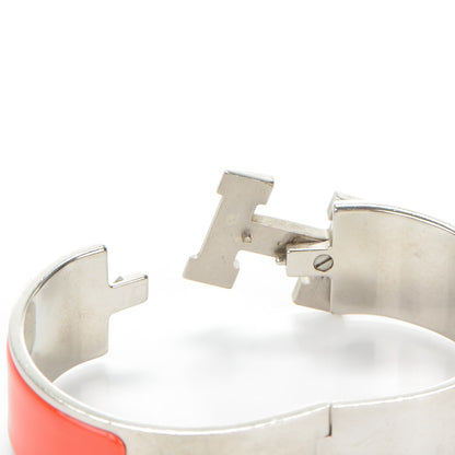 Hermes Enamel Wide Clic Clac H Bracelet GM Orange Fruite 4 of 5
