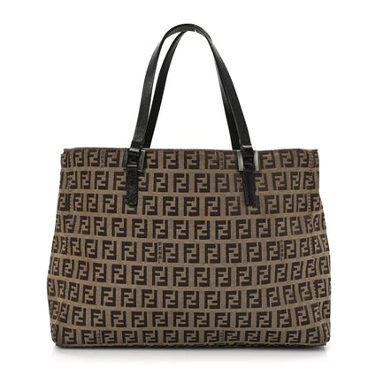 Fendi Zucchino Small Tote Tobacco 1 of 8