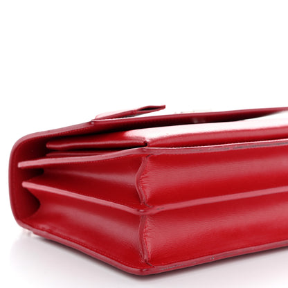 Saint Laurent Calfskin Medium Monogram Sunset Rouge Eros 9 of 11