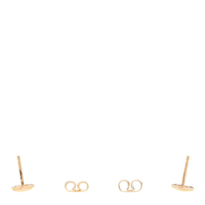 Tiffany 18K Yellow Gold 7mm Elsa Peretti Open Heart Earrings 3 of 5