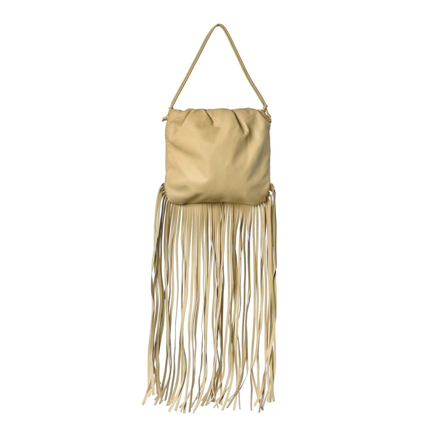 Bottega Veneta Nappa The Fringe Pouch Shoulder Bag Tapioca 1 of 11