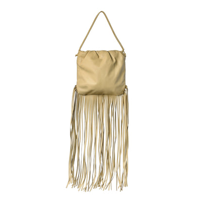 Bottega Veneta Nappa The Fringe Pouch Shoulder Bag Tapioca 1 of 11