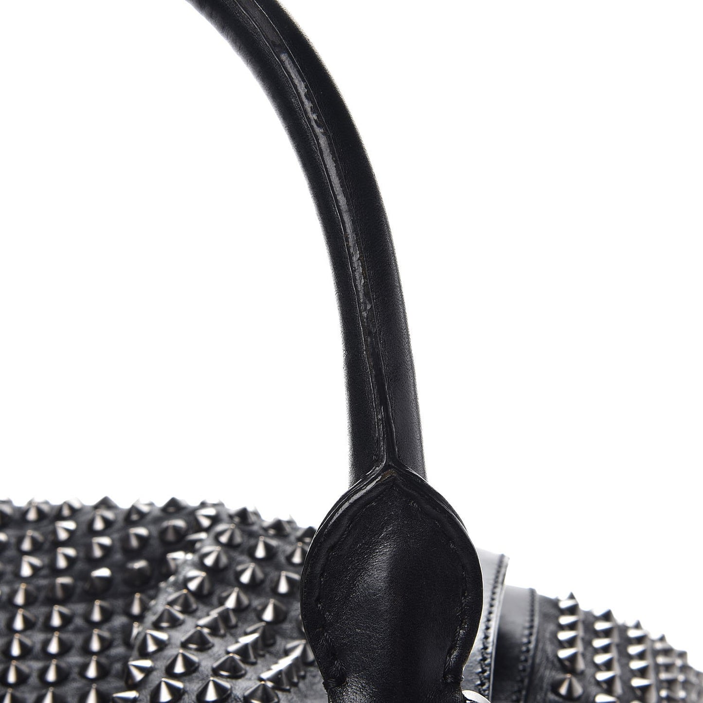 Prorsum Calfskin Studded Knight Satchel Black