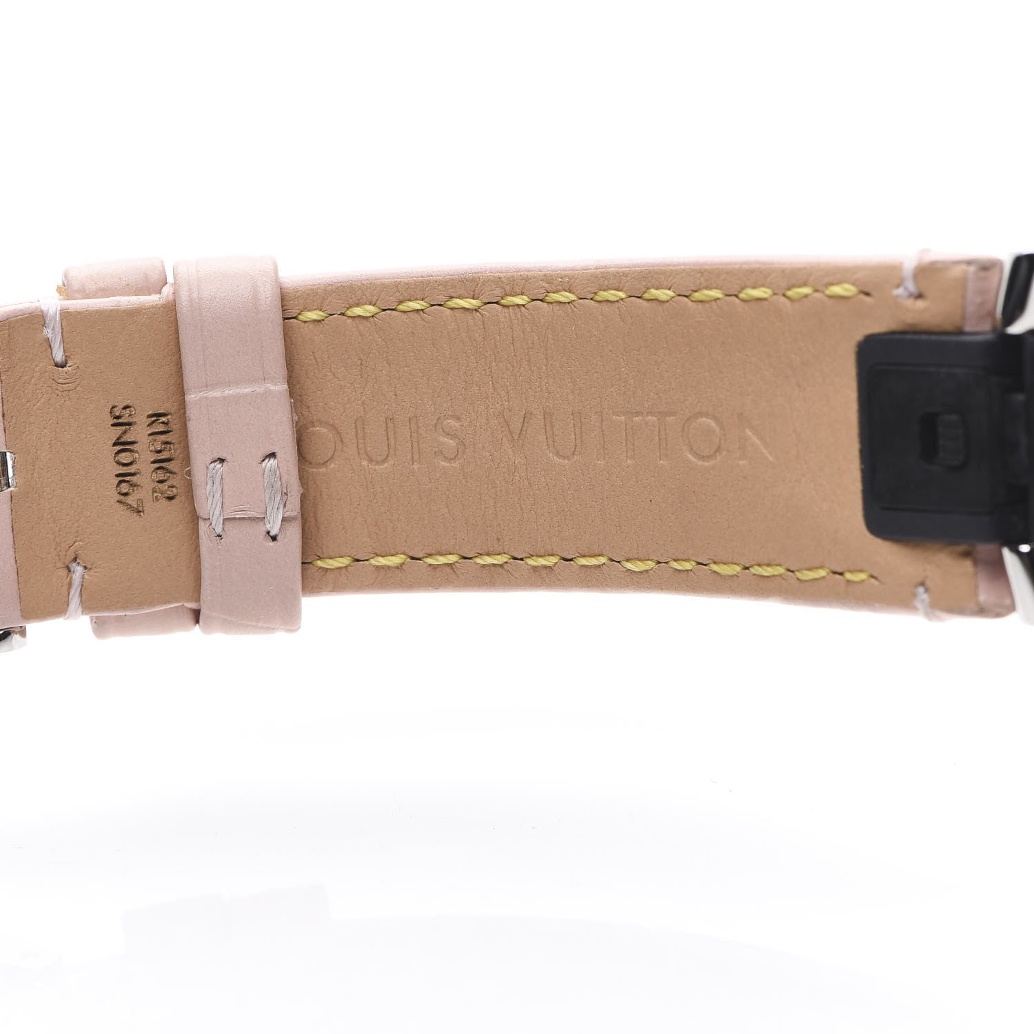 Louis Vuitton Stainless Steel Alligator Diamond 33mm Tambour Slim Quartz Watch 5 of 8
