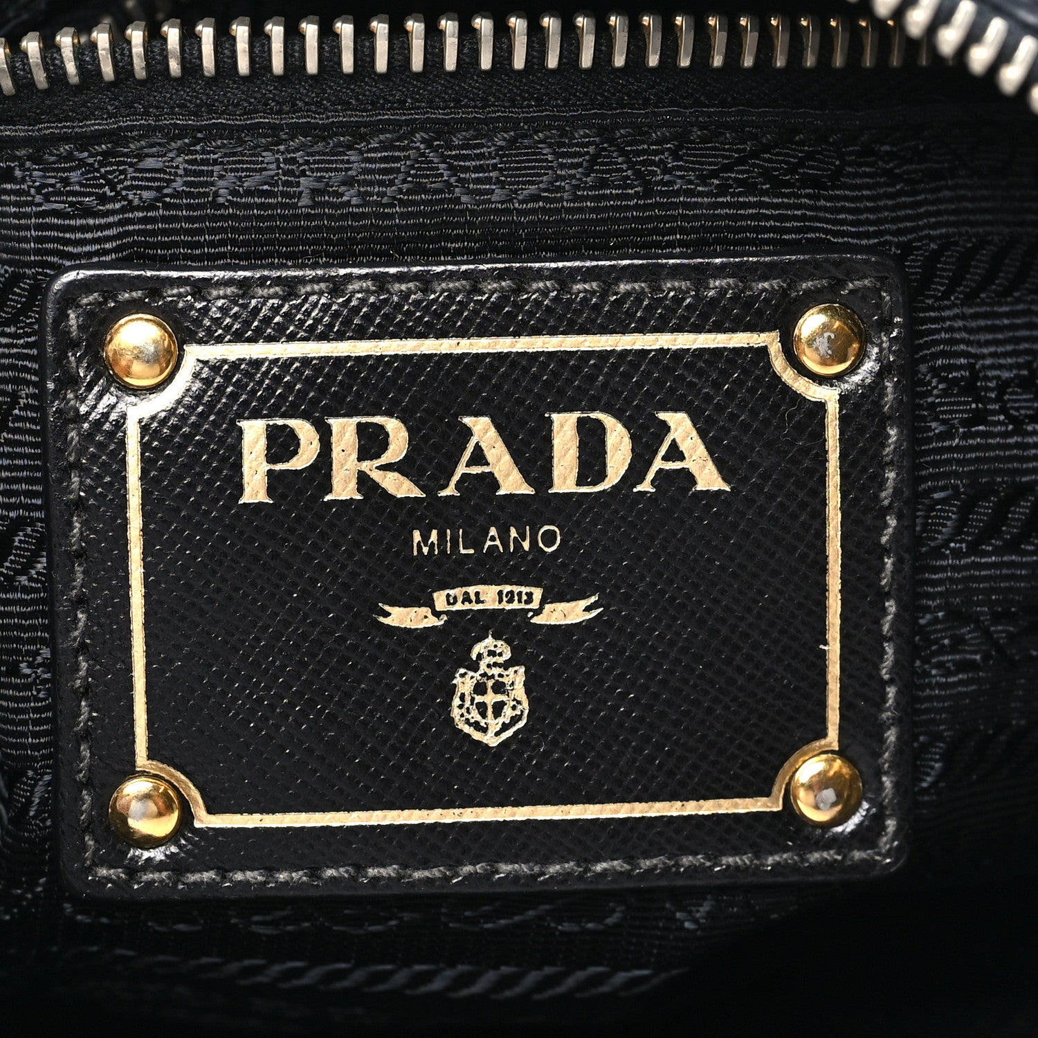 Prada Tessuto Nylon Saffiano Vela Crossbody Bag Black 6 of 9
