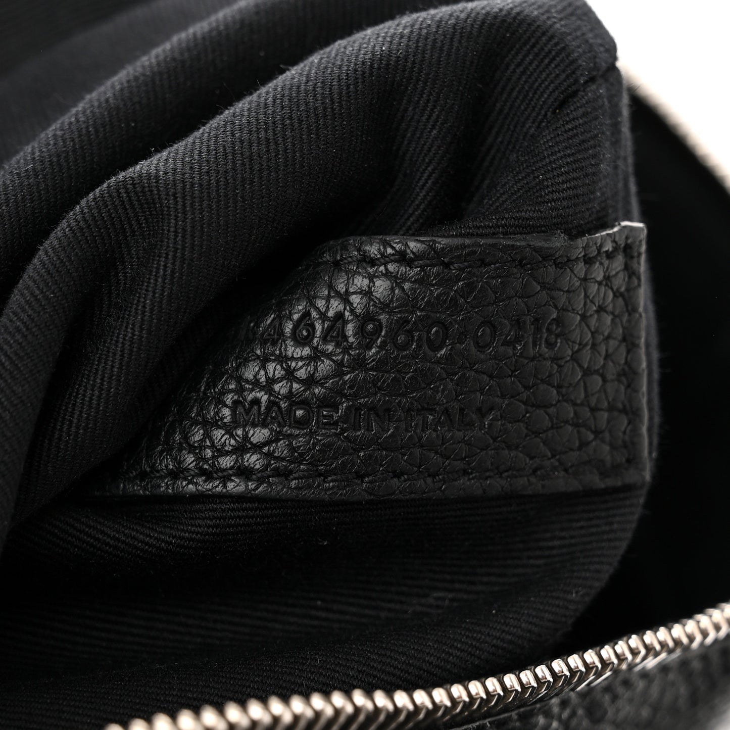 Grained Calfskin Small Supple Sac De Jour Black