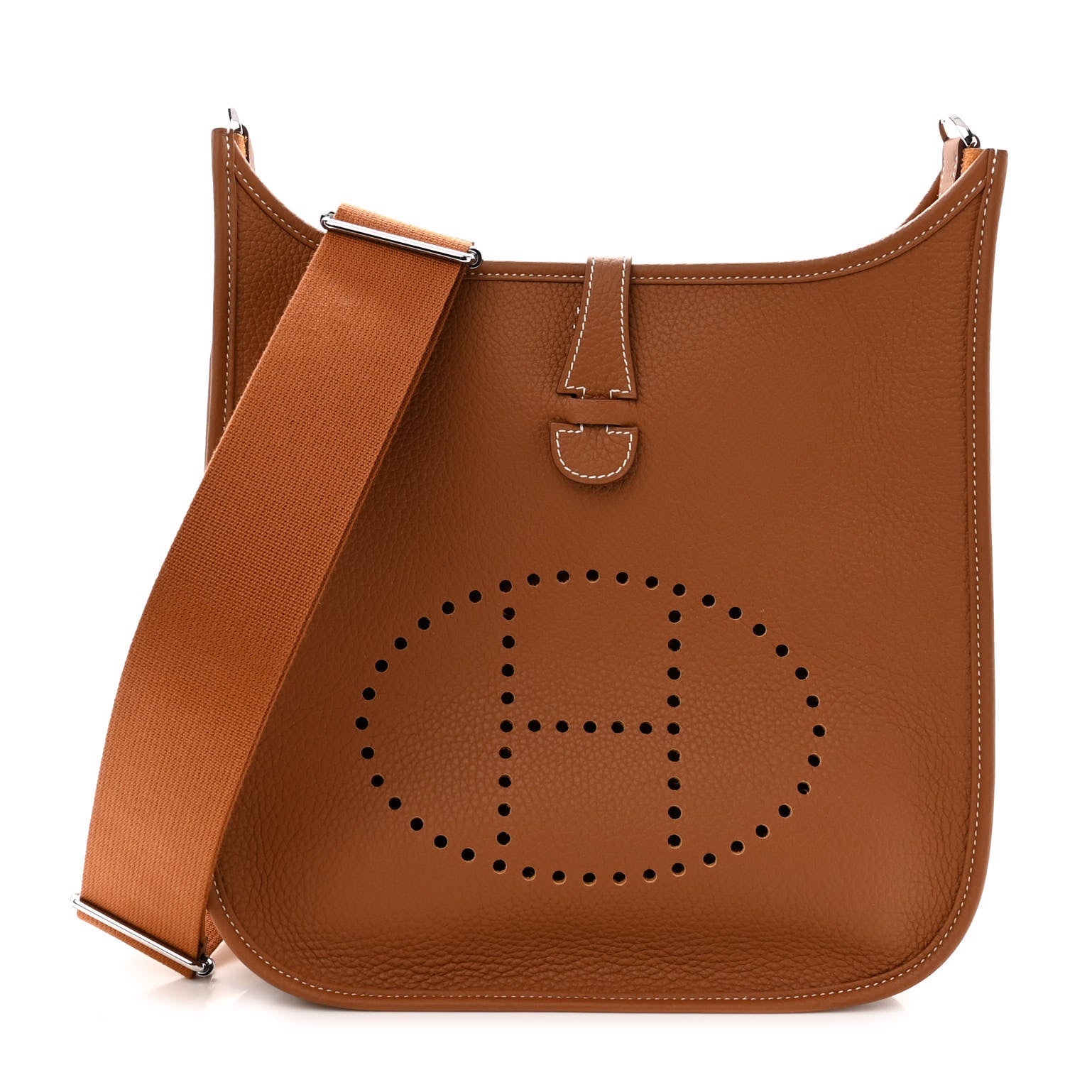 Hermes Taurillon Clemence Evelyne III PM Gold 1 of 12