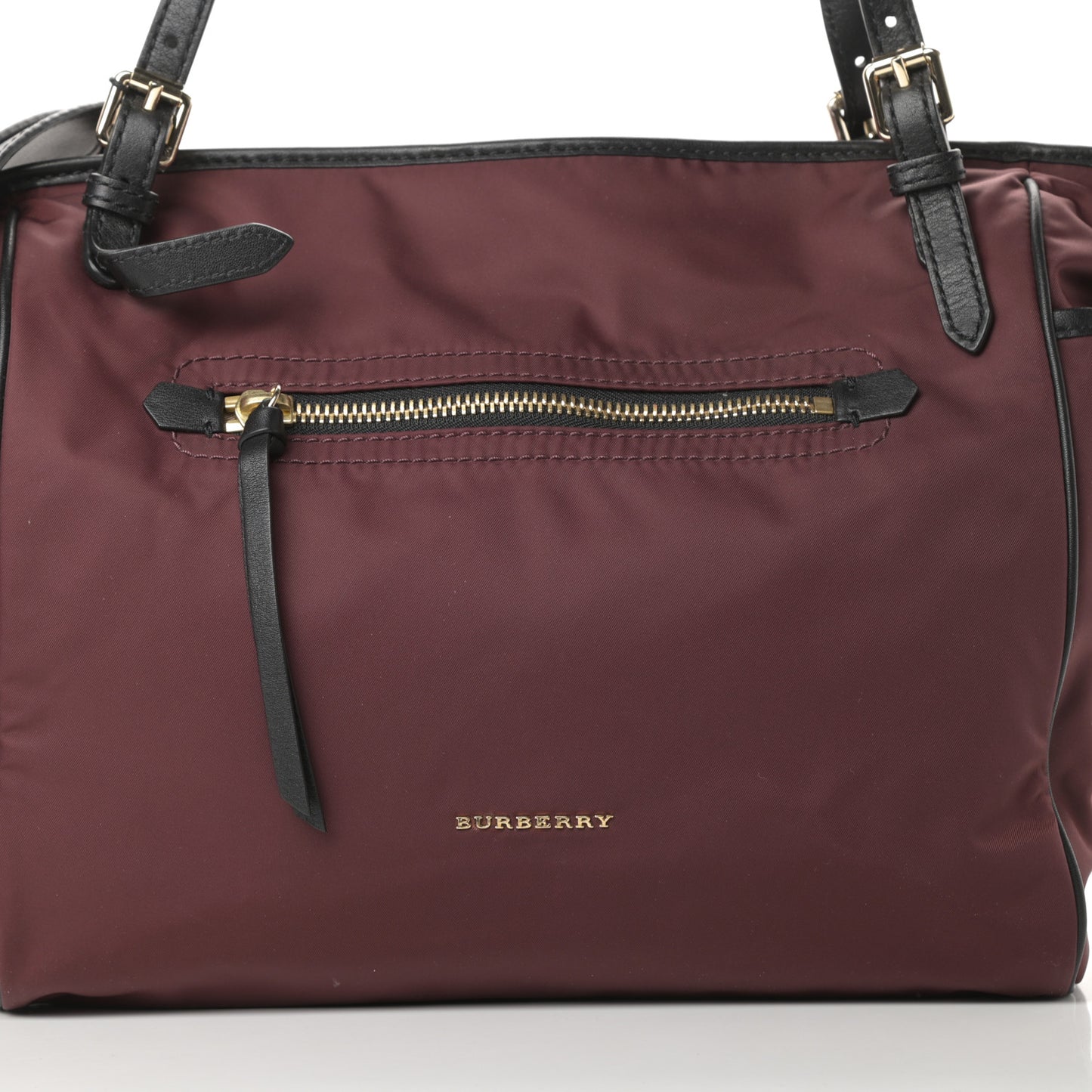 Nylon Diaper Bag Burgundy