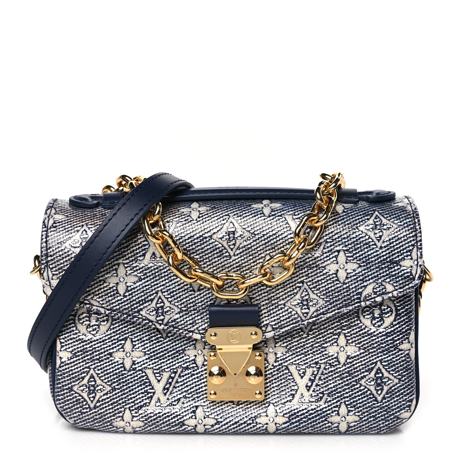 Louis Vuitton Monoglam Pochette Metis East West Blue 1 of 9