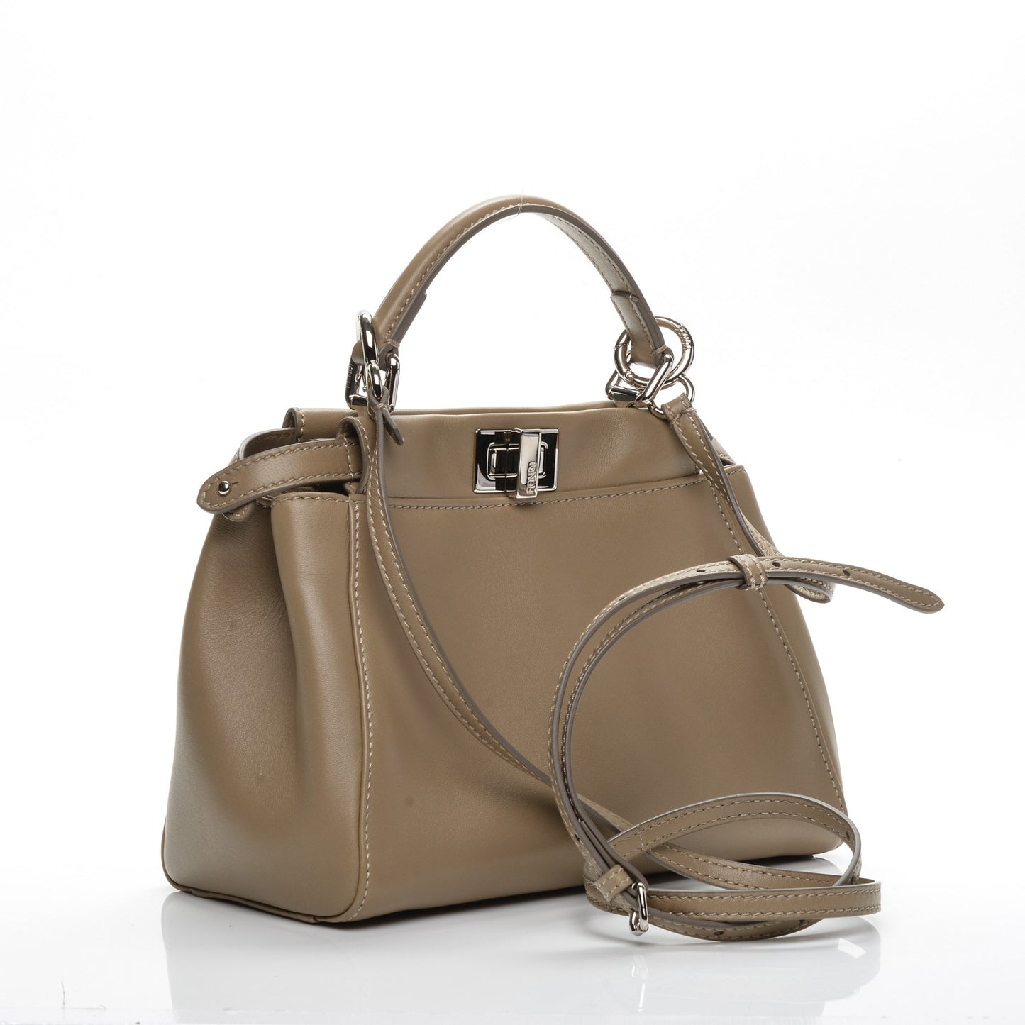 Nappa Mini Peekaboo Iconic Satchel Tortora