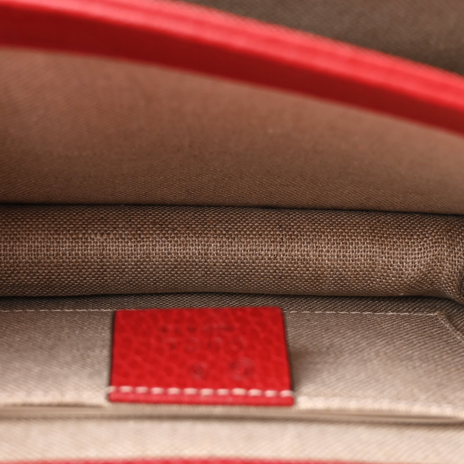 Gucci Dollar Calfskin Small Interlocking G Shoulder Bag Red 6 of 13