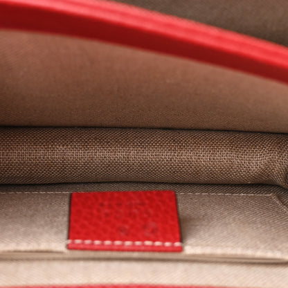 Gucci Dollar Calfskin Small Interlocking G Shoulder Bag Red 6 of 13