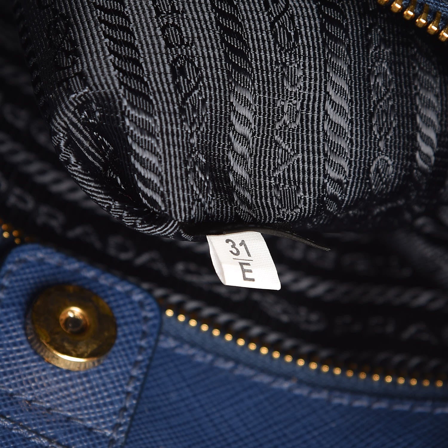 Prada Saffiano Lux Large Tote Bluette 8 of 12