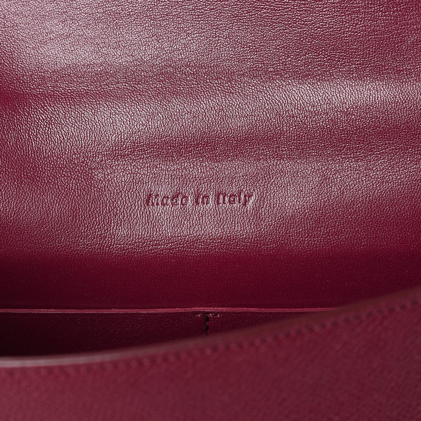 Grained Calfskin Medium Trotteur Plum