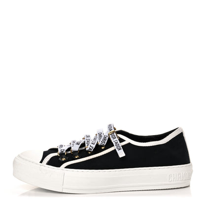 Christian Dior Canvas Walk'N'Dior Low Top Sneakers 37 Black 1 of 9