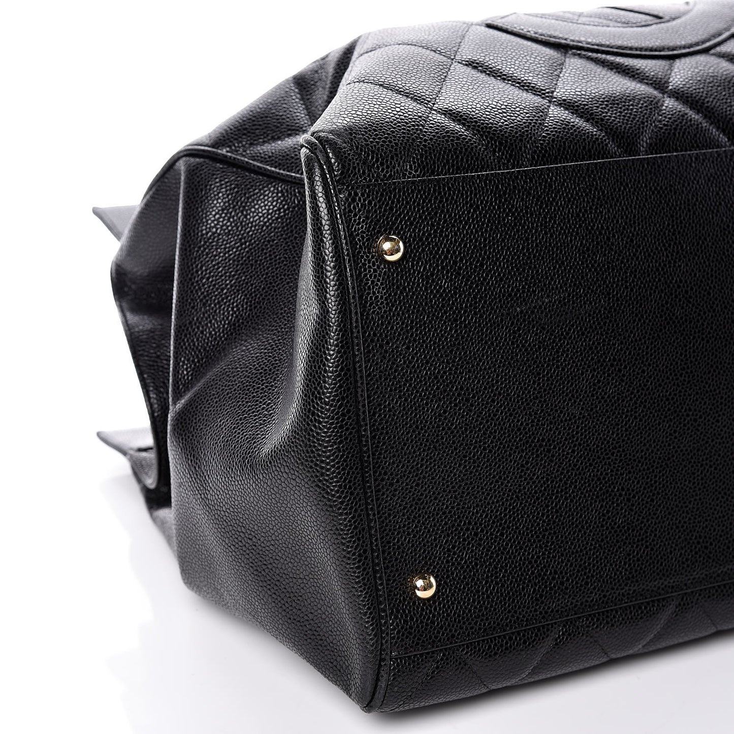Caviar Quilted CC Tote Black