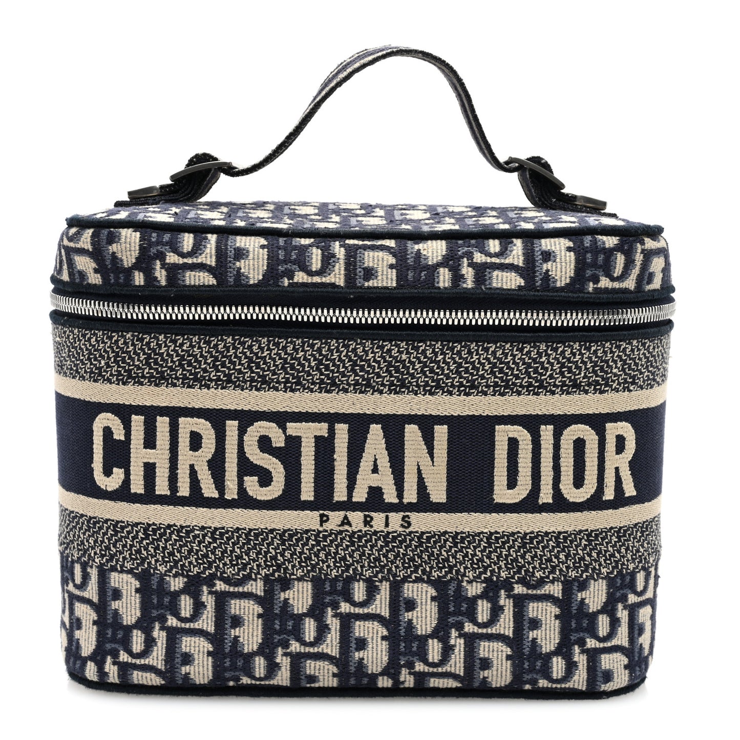 Oblique Diortravel Vanity Case Blue
