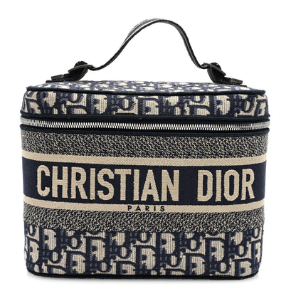 Christian Dior Oblique Diortravel Vanity Case Blue 1 of 6
