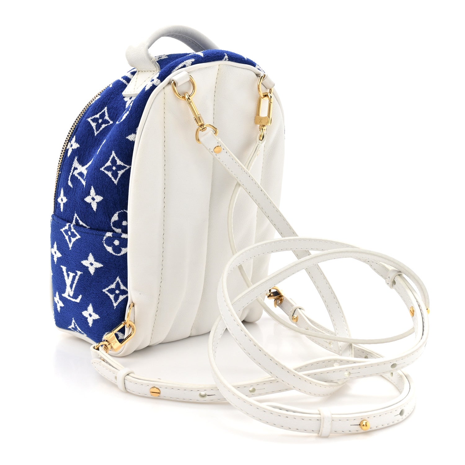Palm Springs Mini Backpack Luxury - Blue - Monogram Velours For Women