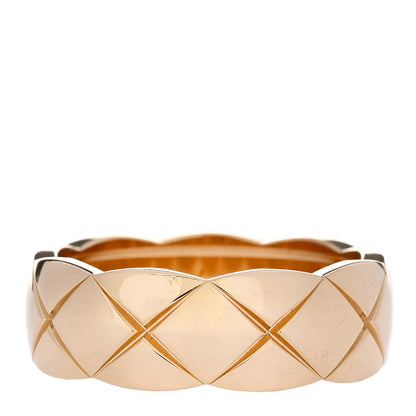 Chanel 18K Yellow Gold Small Coco Crush Ring 53 6.25 1 of 6