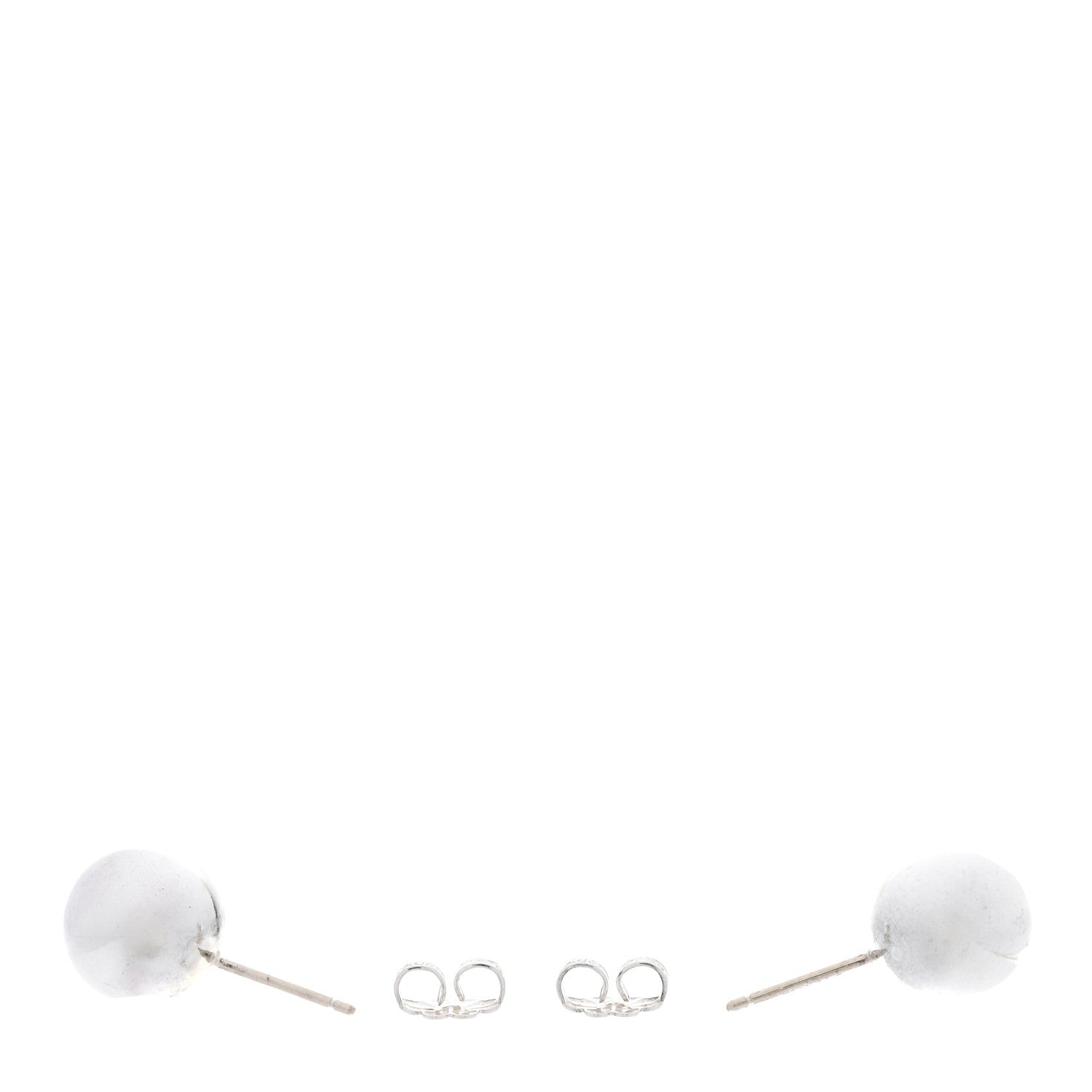 Tiffany Sterling Silver 10mm HardWear Ball Earrings 3 of 5