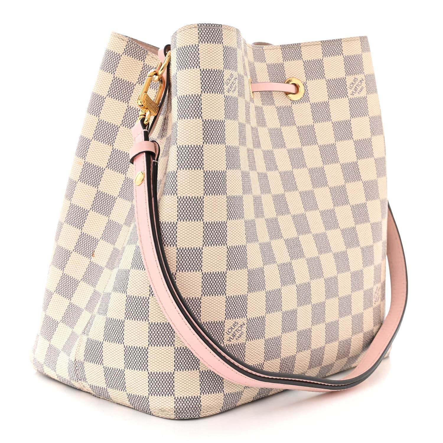 Louis Vuitton Damier Azur Neonoe MM Eau De Rose 3 of 12