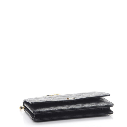 Chanel Caviar Quilted Wallet On Chain WOC Black 4 of 9