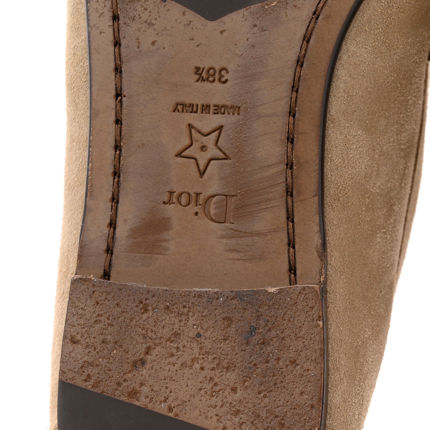 Christian Dior Suede Calfskin Shearling DiorAlps Dior Boy Loafers