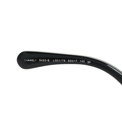 Chanel Acetate Strass Polarized Square Sunglasses 5422-B Black 5 of 7