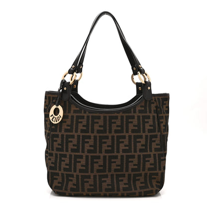 Fendi Zucca Small Chef Shopping Tote Tobacco Moro 2 of 14