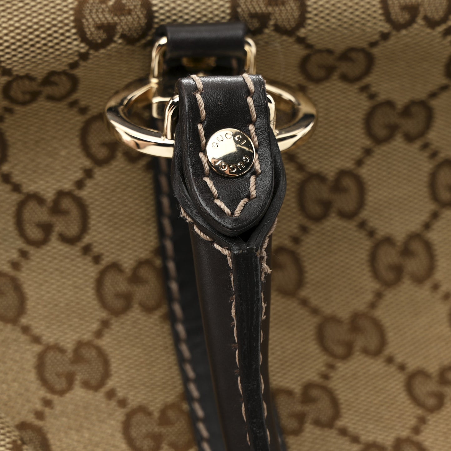 Monogram Small Lovely Heart Tote Dark Brown
