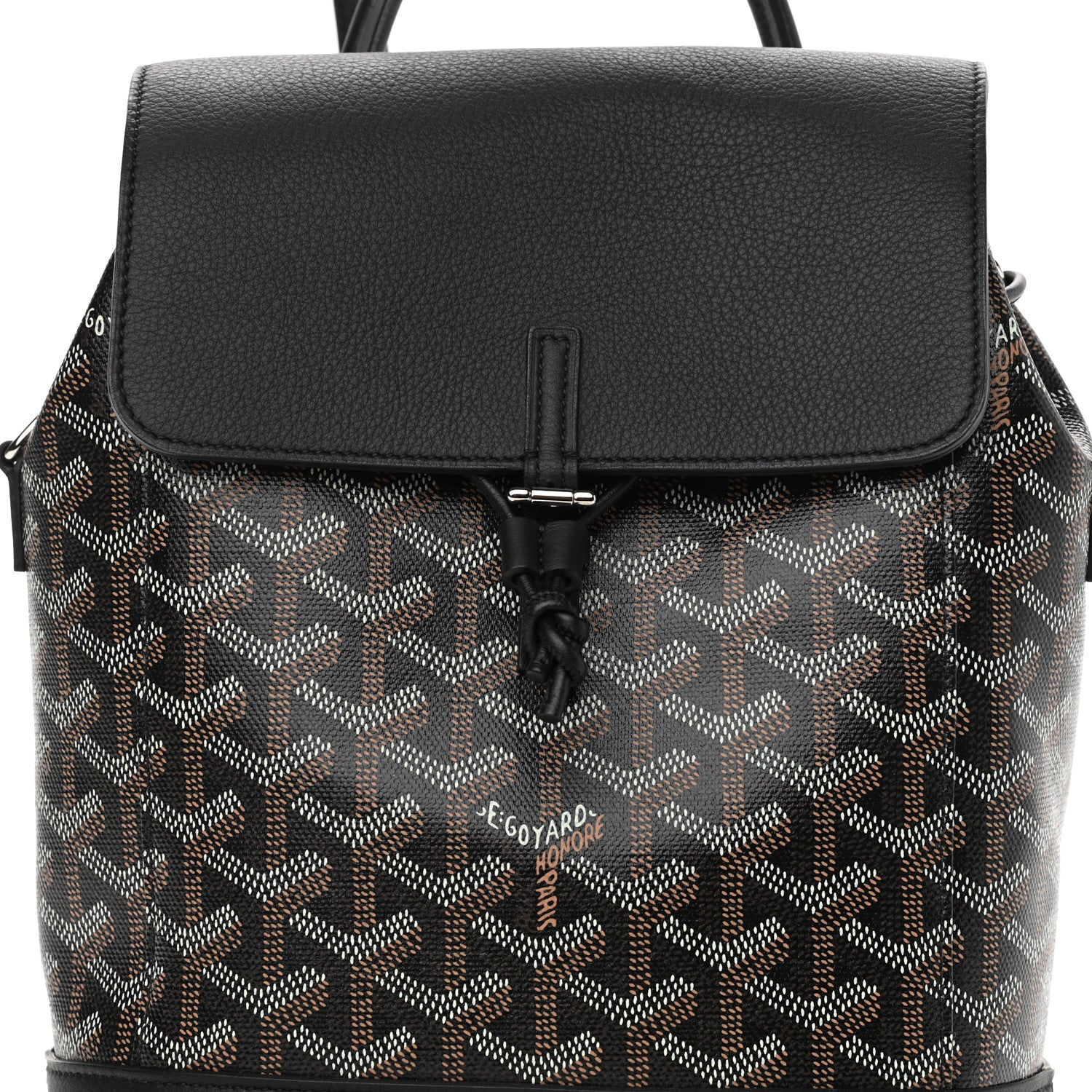 Goyard Goyardine Calfskin Mini Alpin Backpack Black 7 of 8