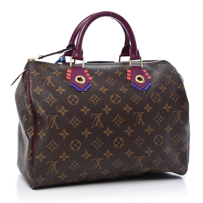 Louis Vuitton Monogram Totem Speedy 30 Magenta 3 of 9
