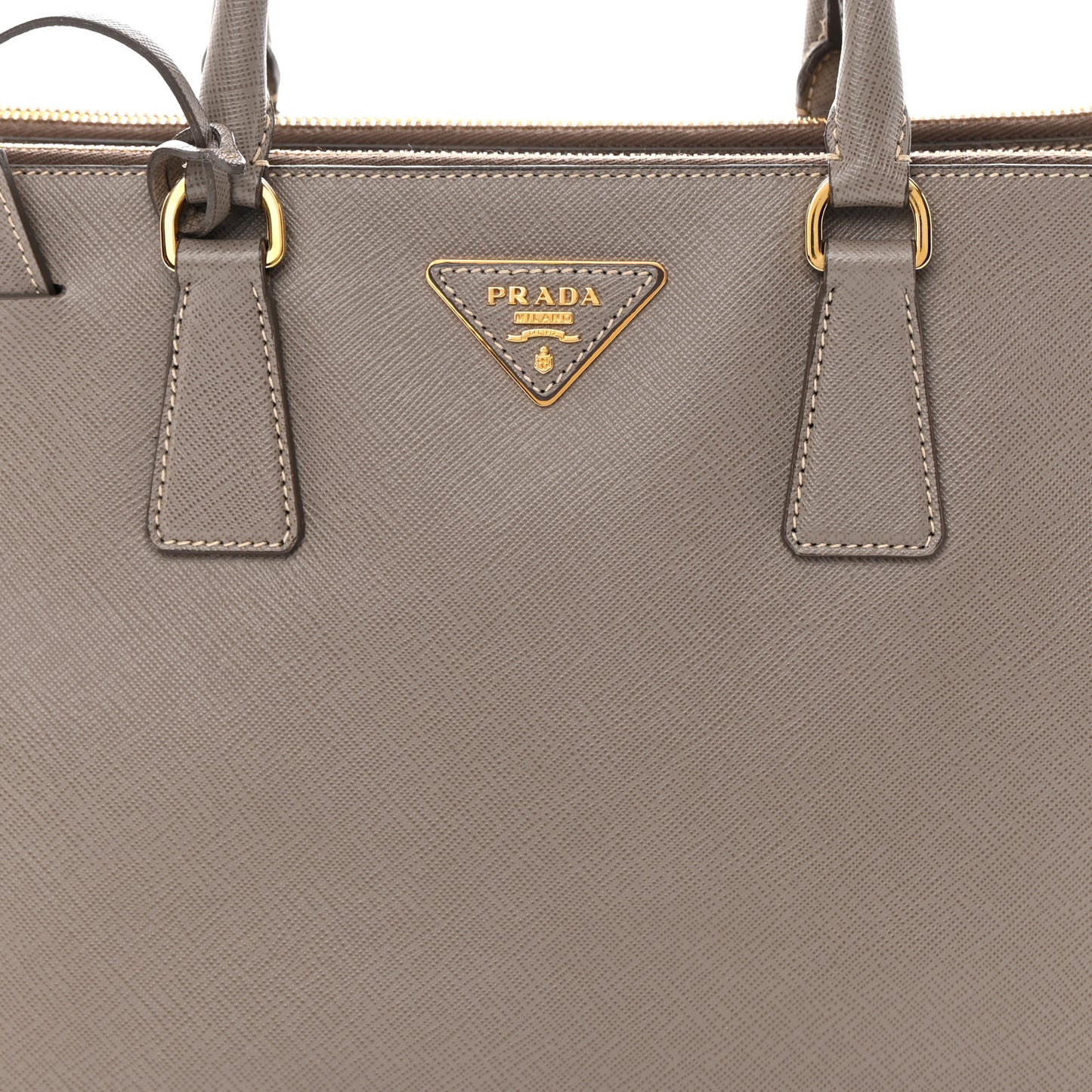 Saffiano Large Galleria Double Zip Tote Argilla