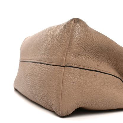 Prada Vitello Phenix Embossed Logo Hobo Caramel 9 of 10