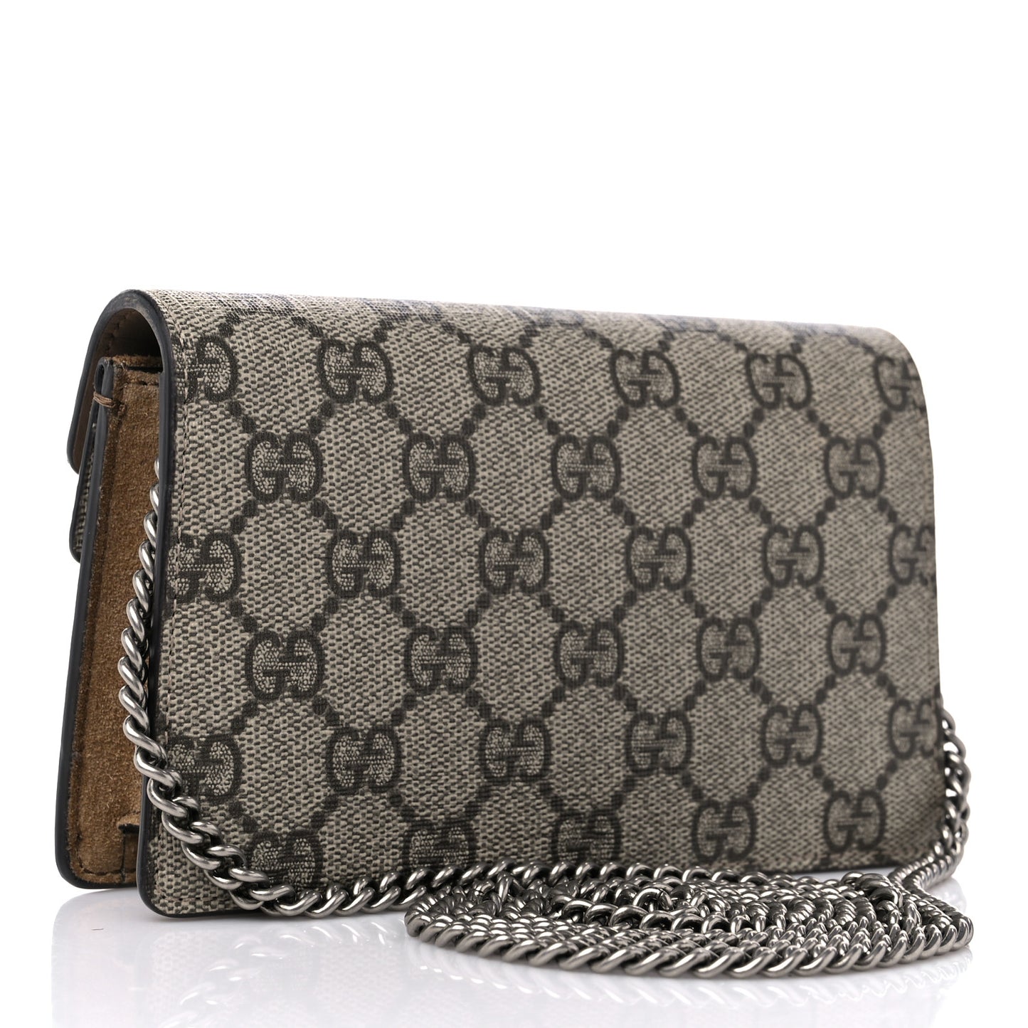 GG Supreme Monogram Super Mini Dionysus Shoulder Bag Taupe