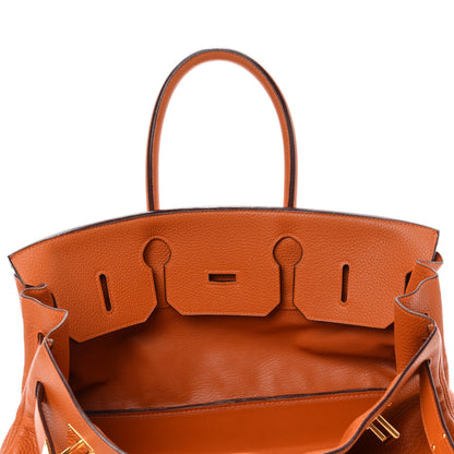 Hermes Taurillon Clemence JPG Birkin 42 Orange 18 of 39